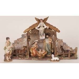   Religious Christmas Nativity Set with Stable