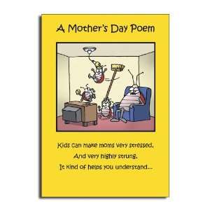   Poem   Outrageous Cartoon Mothers Day Greeting Card: Office Products