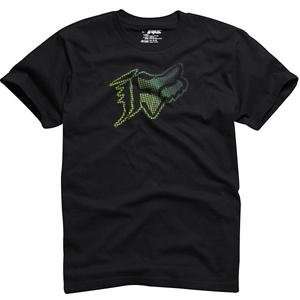  Fox Racing Oxford T Shirt   2X Large/Black/Green 