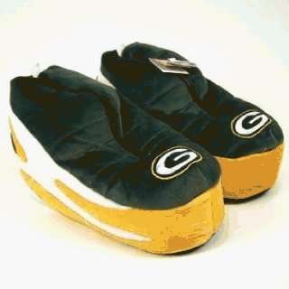   Green Bay Packers Plush NFL Sneaker Slippers: Sports & Outdoors