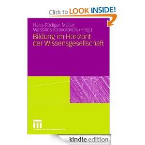 Bildung im Horizont der Wissensgesellschaft (German Edition) Hans 