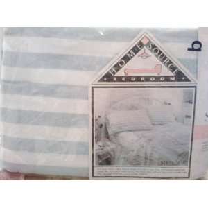  Home Source 100% Cotton Flannel Twin Sheet Set   Stripe 
