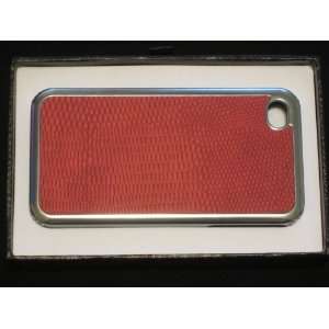  Snake skin iphone 4 case (red): Everything Else