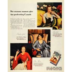  1934 Ad Camel Cigarettes Women Smoking Adrian Iselin II 