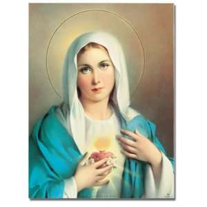  Immaculate Heart of Mary   Canvas Transfer Linen Print 