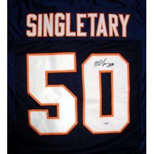  Mike Singletary Autographed Chicago Bears Jersey HOF 98 