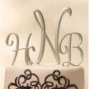   Gold Monogram Cake Topper Letters   Gold Table Numbers
