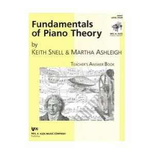  Keith Snell Fundamentals of Piano Theory Answer Book   Lvl 