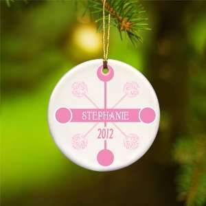    Pink Contemporary Classic Christmas Ornament: Home & Kitchen