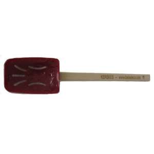  Slotted Silicone Spoon Spatula with Wood Handle Kitchen 