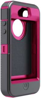 Otterbox Defender Case for Apple iPhone 4 4S Peony Pink Gunmetal w 