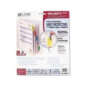  C Line® Sheet Protectors with Index Tabs And Inserts 