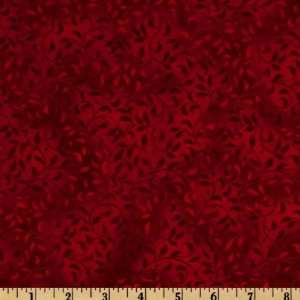  110 Quilt Backing Complementary Climbing Vine Bright Red 