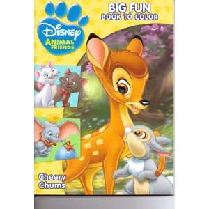  Disney Animal Friends Big Fun Book to Color ~ Cheery Chums 