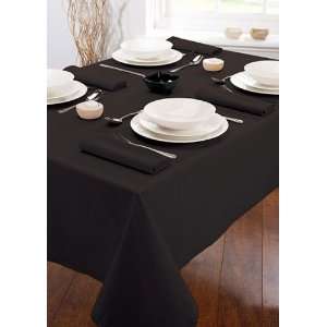   BLACK TABLE NAPKINS TO MATCH TABLE CLOTH TABLECLOTH 