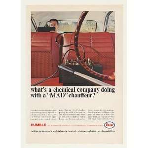   Oil Enjay Chemical MAD Dyno Chauffeur Print Ad (43734)