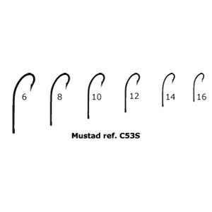  Fly Fishing   Mustad Signature C53S   25s   size 6 Sports 