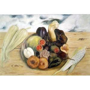  Oil Painting Fruits of the Earth Frida Kahlo Hand 