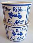 Vintage South Boston Blue Ribbon Dairy Ice Cream Cups