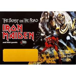  Iron Maiden   Beast On The Road 1982   CONCERT   POSTER 