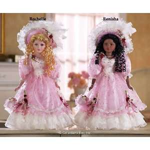  Collectible Porcelain Pink Rosette Doll: Everything Else