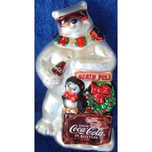  Coca Cola Christmas/Holiday Bear and Penguin Table Top 