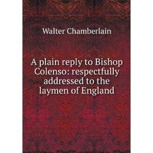  A plain reply to Bishop Colenso respectfully addressed to 