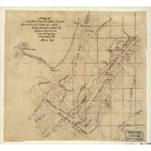  Civil War Map Map of Little North Mt. land collat to SGC 