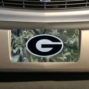 NCAA Georgia Bulldogs Camo Logo License Plate: Automotive