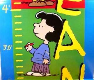 Life Size 5 Ft Growth Chart PEANUTS Snoopy FREE SHIPPIN  
