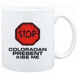  Mug White  STOP  Coloradan START KISSING  Usa States 