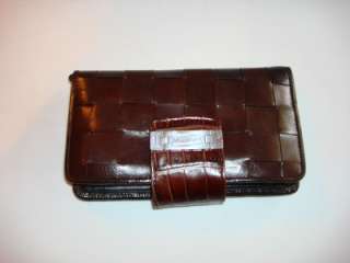 100% AUTHENTIC, BRAND NEW, BRIGHTON, BROWN LEATHER WALLET CLUTCH 