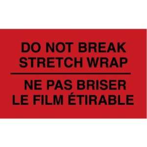  3 x 5 Bilingual English / French Labels   Do Not Break 