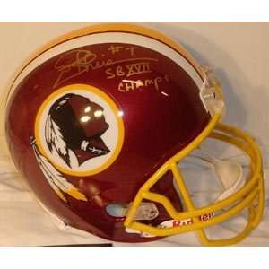  Joe Theismann Autographed Helmet   Replica: Sports 
