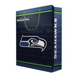  Seattle Seahawks NFL Large Gift Bag (15.5 Tall) Sports 
