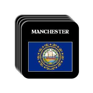 US State Flag   MANCHESTER, New Hampshire (NH) Set of 4 Mini Mousepad 