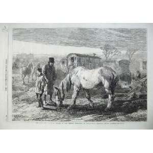   1868 Travellers Horses Waggon Coach Men Thomas Dudley
