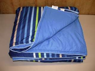 Your Zone Reversible Comforter & 2 Shams ~ Full/Queen ~ Blue Cobalt 
