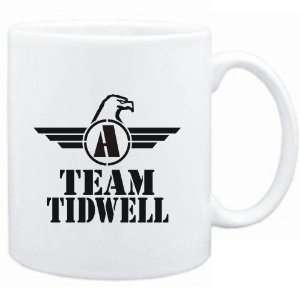  Mug White  Team Tidwell   Falcon Initial  Last Names 