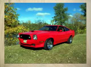 A862 Ford Mustang King Cobra 1978 red POSTER  