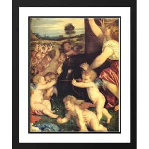  Titian 28x34 Framed and Double Matted The Worship of Venus 