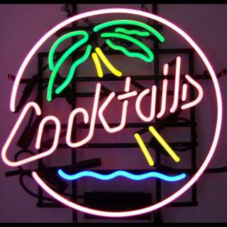 5CPALM Cocktails and Palm Tree Neon Sign