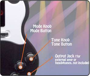 Designed after the Gibson SG, the guitar includes a tone knob to 
