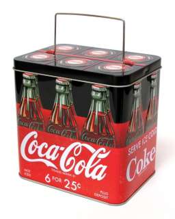 Collectible Licensed Coke COCA COLA Collection Bottle Carrier Tin Box 