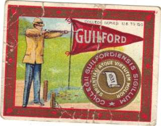 1910 Murad Cigarettes obacco RARE High Series Guilford College  