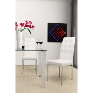  Zuo Modern Tuft Dining Chair White: Home & Kitchen