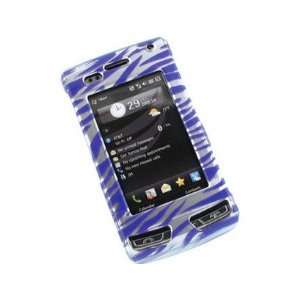 Plastic Design Phone Cover Case Silver and Purple Zebra For LG Incite 