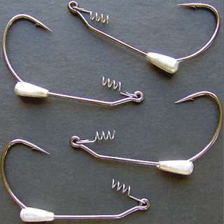 Mustad Weighted Hooks w/Keeper Clips ~ Qty 4 5  