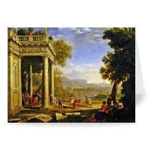 David is consecrated king by Samuel (oil on   Greeting Card (Pack of 
