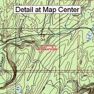  USGS Topographic Quadrangle Map   Lake Wooten, Washington 